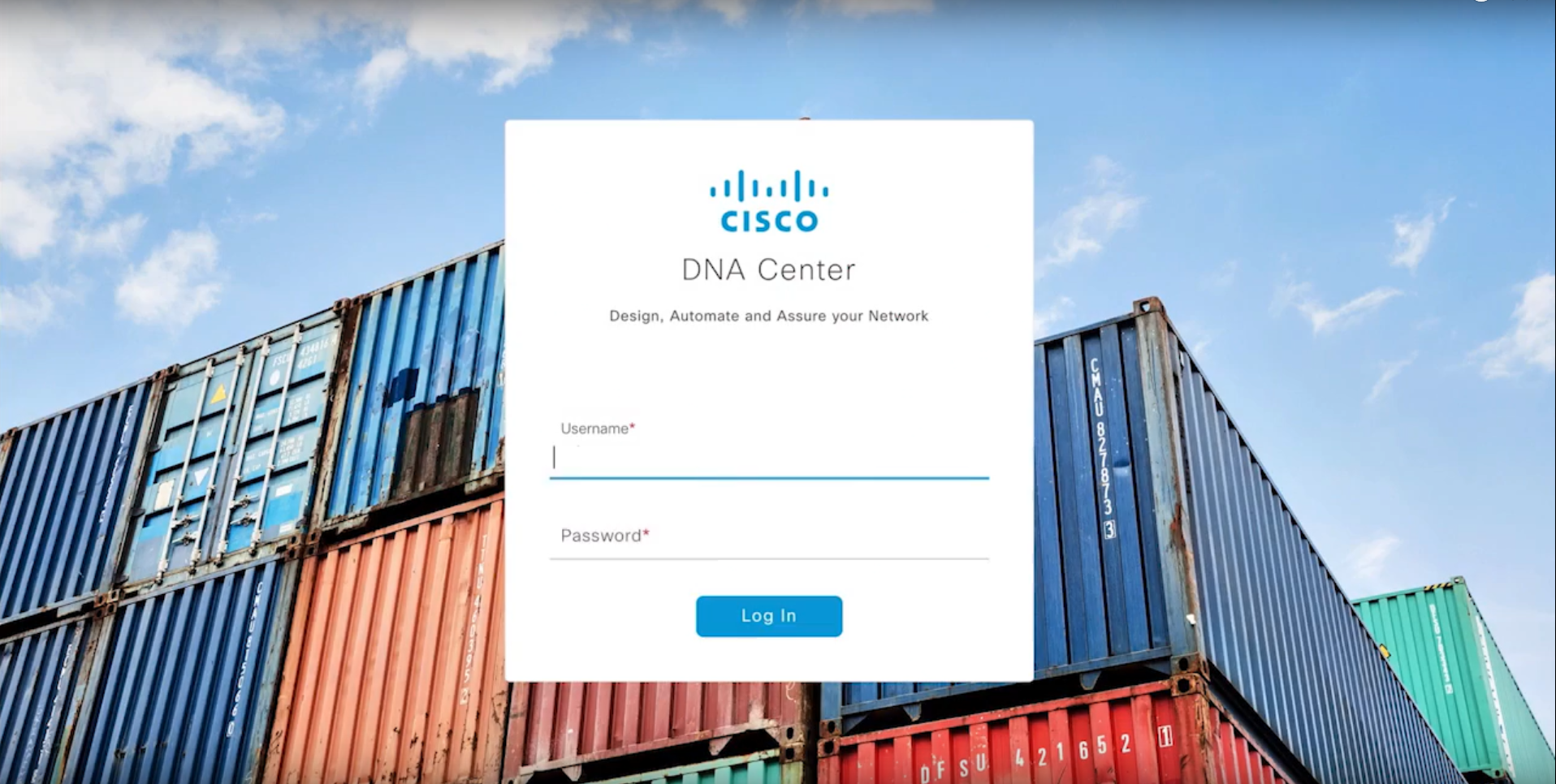 Cisco DNA Login Center