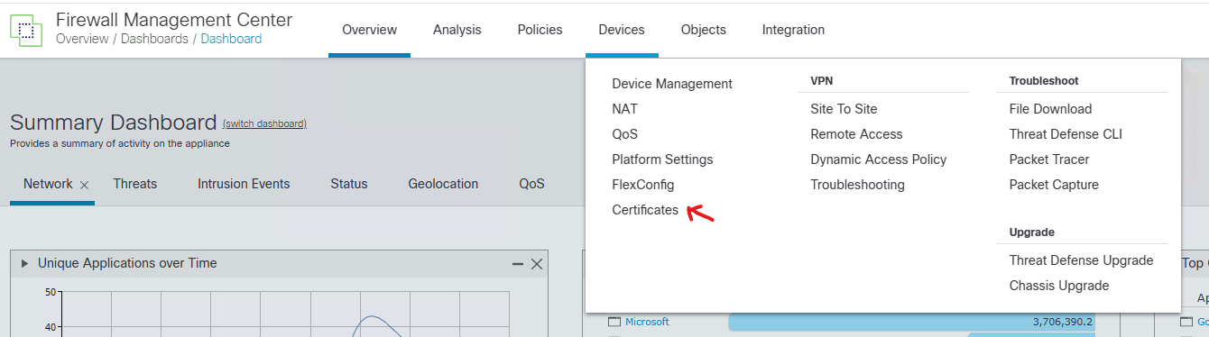 Protect an application – Cisco Firepower Threat Defense VPN - 3