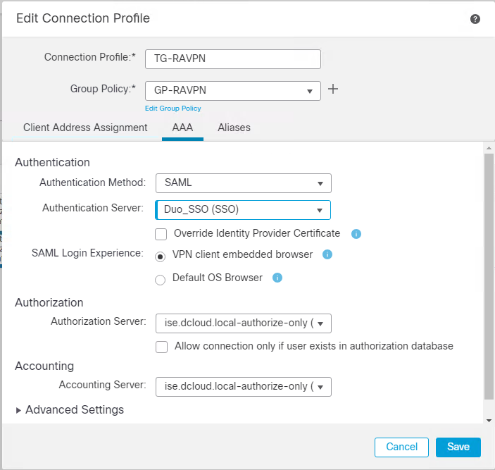 Protect an application – Cisco Firepower Threat Defense VPN - 7
