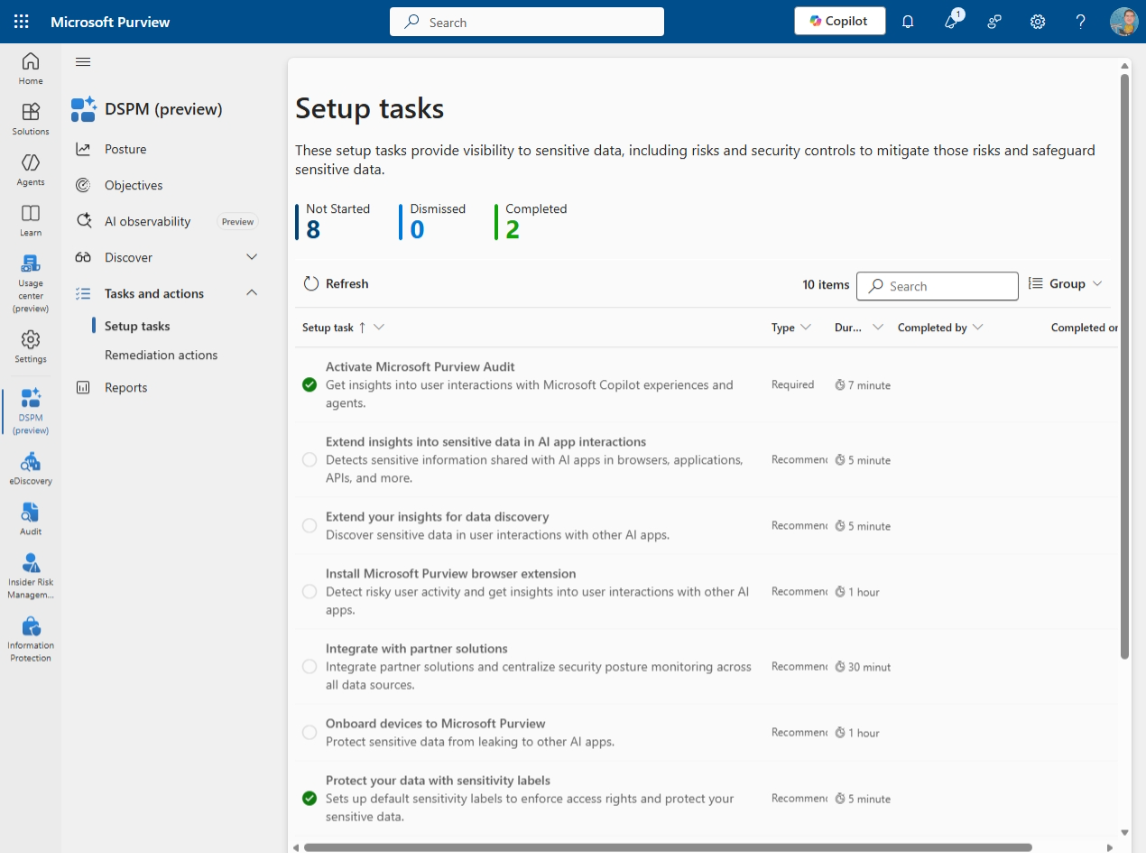 Instalează extensia de browser și înrolează dispozitive pentru DLP endpoint și recunoaștere AI 